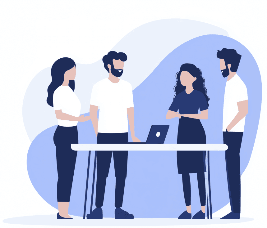 flat design team